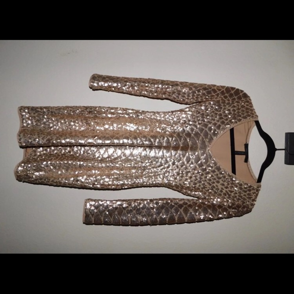 Gold Sequin Dress